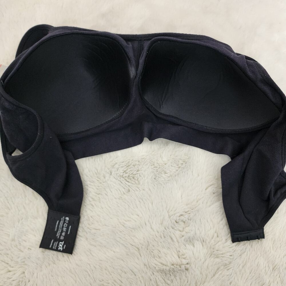 Truekind Daily Comfort Wireless Shaper Bra - Black Seamless Plus Size 3X - NEW - Picture 10 of 12